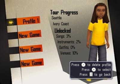 The Naked Brothers Band: The Video Game - Screenshot - Game Select Image