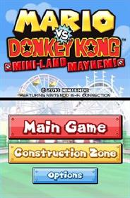 Mario vs. Donkey Kong: Mini-Land Mayhem! - Screenshot - Game Title Image