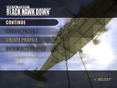 Delta Force: Black Hawk Down - Screenshot - Game Select Image