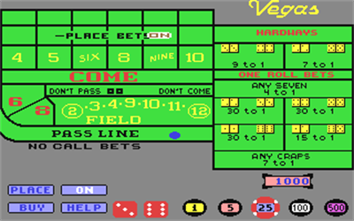 Vegas Craps - Screenshot - Gameplay Image