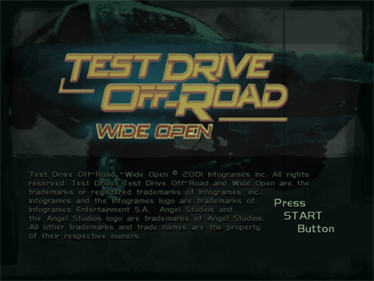 Test Drive: Off-Road Wide Open - Screenshot - Game Title Image