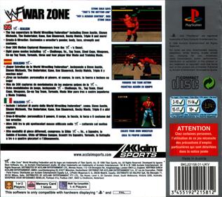 WWF War Zone - Box - Back Image
