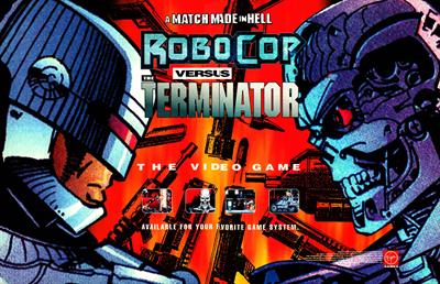 RoboCop Versus The Terminator - Advertisement Flyer - Front Image