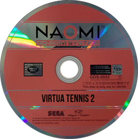 Virtua Tennis 2 - Disc Image
