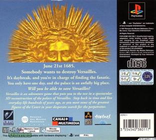 Versailles: A Game of Intrigue - Box - Back Image