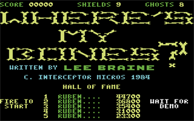 Where's my Bones? - Screenshot - Game Title Image