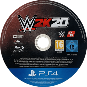 WWE 2K20 - Disc Image