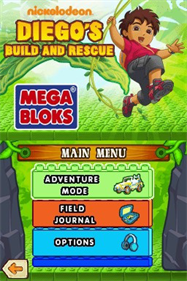 Mega Bloks: Diego's Search and Rescue - Screenshot - Game Title Image