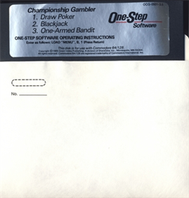 Championship Gambler - Disc Image