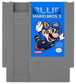 Blue Mario Bros. 3 - Cart - Front Image