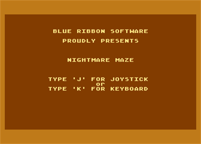 Nightmare Maze - Screenshot - Game Title Image