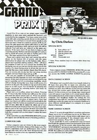 Grand Prix II - Advertisement Flyer - Front Image