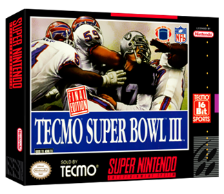 Tecmo Super Bowl III: Final Edition - Box - 3D Image