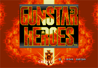 Gunstar Heroes - Screenshot - Game Title Image