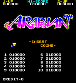 Arabian - Screenshot - High Scores Image
