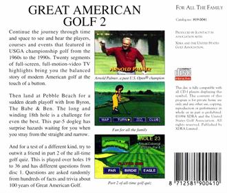 Great American Golf 2 - Box - Back Image