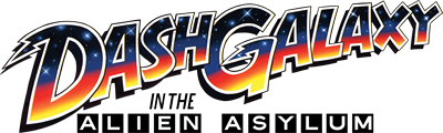 Dash Galaxy in the Alien Asylum - Clear Logo Image