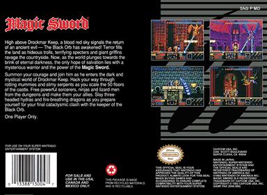 Magic Sword - Box - Back Image