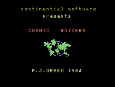 Continental Raiders - Screenshot - Game Title Image