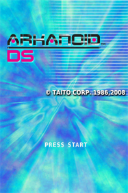 Arkanoid DS - Screenshot - Game Title Image