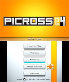 Picross e4 - Screenshot - Game Title Image