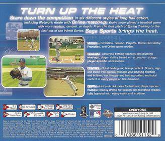 World Series Baseball 2K2 - Box - Back Image