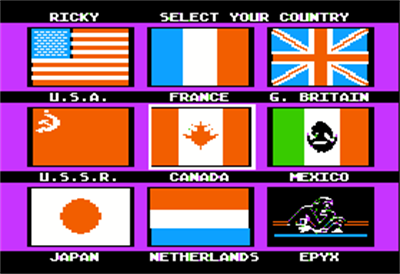 Summer Games II - Screenshot - Game Select Image