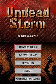 Undead Storm - Screenshot - Game Title Image