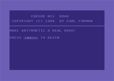 Drag - Screenshot - Game Title Image