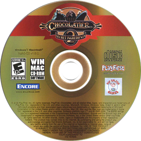 Chocolatier 2: Secret Ingredients - Disc Image