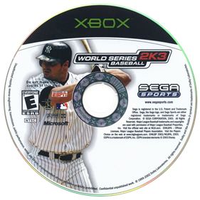 World Series Baseball 2K3 - Disc