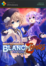 MegaTagmension Blanc + Neptune VS Zombies - Fanart - Box - Front Image