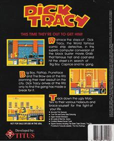 Dick Tracy - Box - Back Image