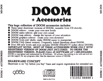 DOOM + Accessories - Box - Back Image