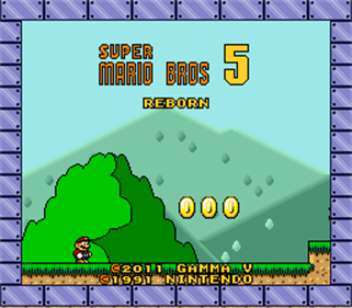 Super Mario Bros. 5: Reborn - Screenshot - Game Title Image