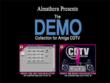 The Demo Collection for Amiga CDTV - Screenshot - Game Select Image