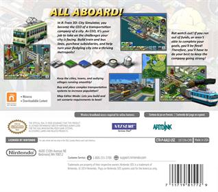 A-Train 3D: City Simulator - Fanart - Box - Back Image