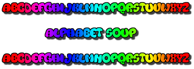 Alphabet Soup - Clear Logo Image
