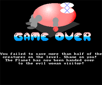 Falling Down (Huckstepp Soft) - Screenshot - Game Over Image