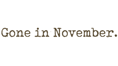 Gone in November - Clear Logo Image