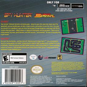 Spy Hunter / Super Sprint - Box - Back Image