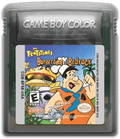 The Flintstones: BurgerTime in Bedrock - Fanart - Cart - Front Image