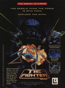 Star Wars: TIE Fighter - Advertisement Flyer - Front Image