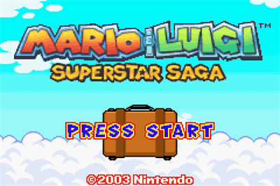 Mario & Luigi: Superstar Saga - Screenshot - Game Title Image