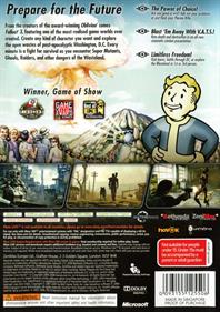 Fallout 3 - Box - Back Image