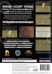 Smash Court Tennis Pro Tournament - Box - Back Image