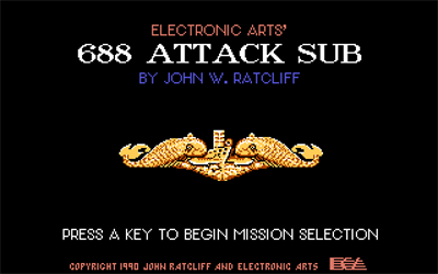688 Attack Sub - Screenshot - Game Title Image