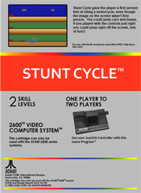 Stunt Cycle - Fanart - Box - Back