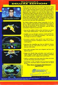 Wing Commander II: Deluxe Edition - Box - Back Image