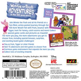 Winnie the Pooh: Adventures in the 100 Acre Wood - Box - Back Image